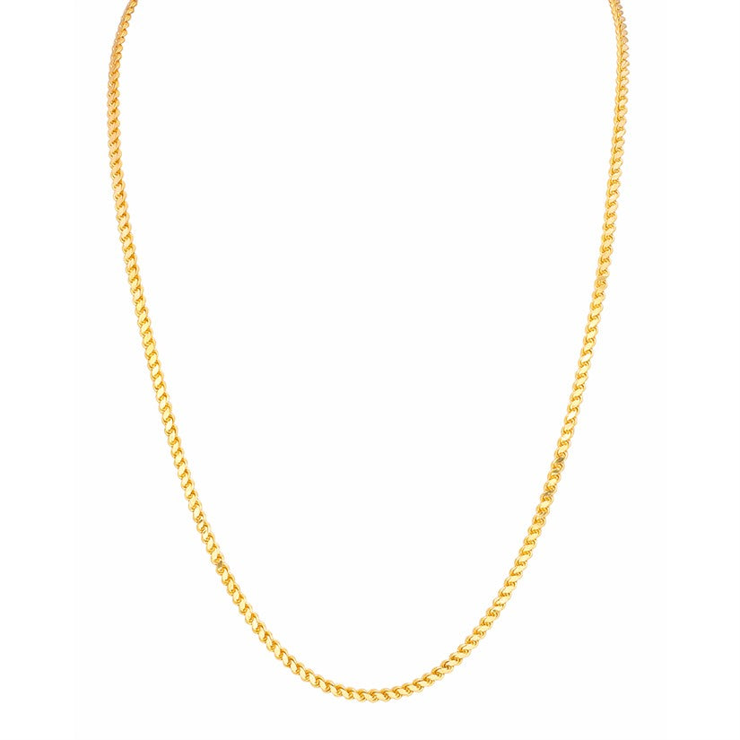 Lustrous Slim Gold Chain For Men