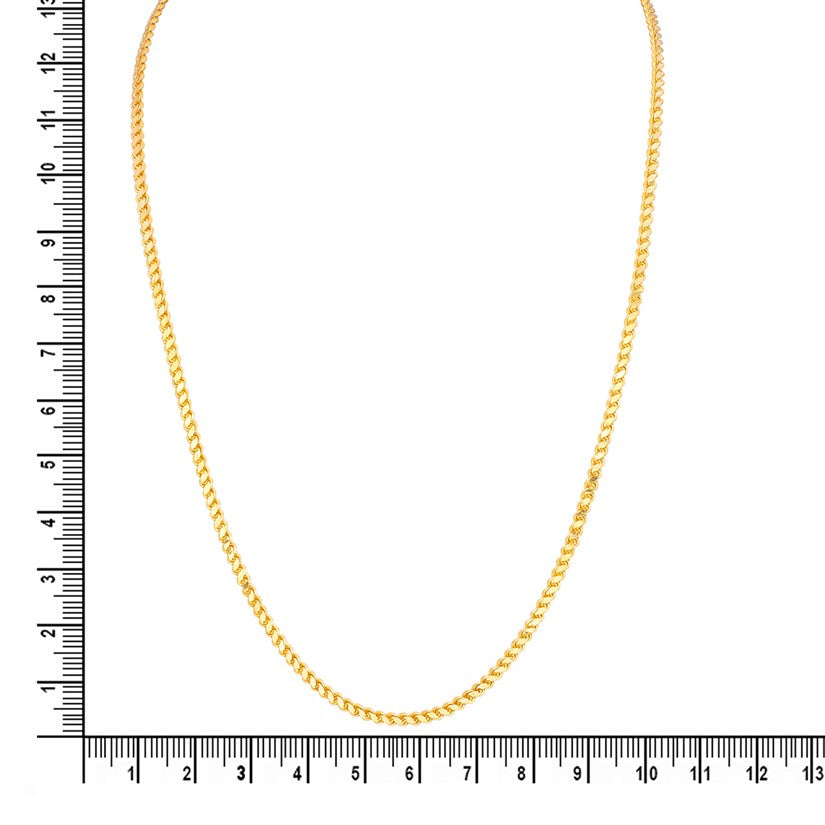Lustrous Slim Gold Chain For Men