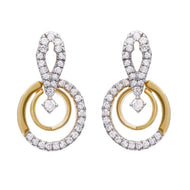 Radiant Orb 18K Gold Dangler Earrings