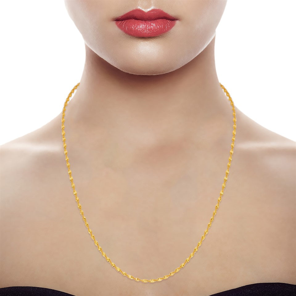 Gracile Gleam Gold Chain For Women