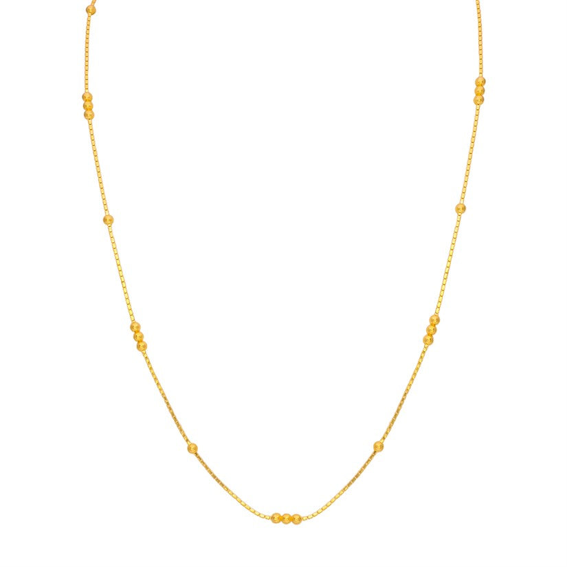 Gentle Glow Gold Chain For Women
