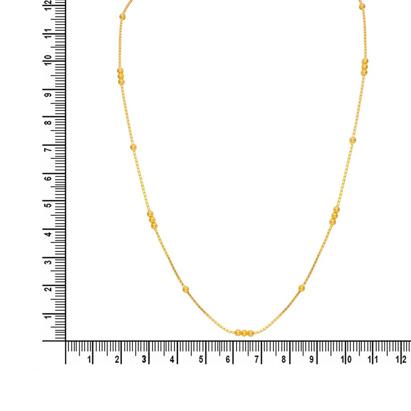 Gentle Glow Gold Chain For Women