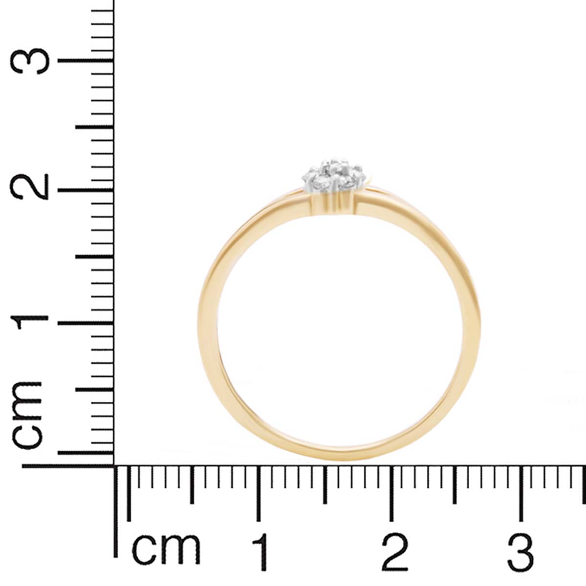 Dainty Flora Glow Diamond Ring for Women