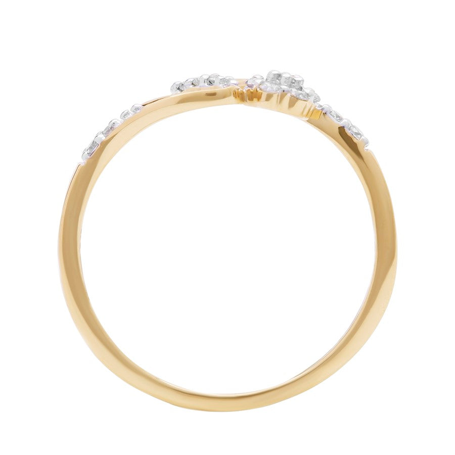 Flora Swirl Shimmer Ring for Women
