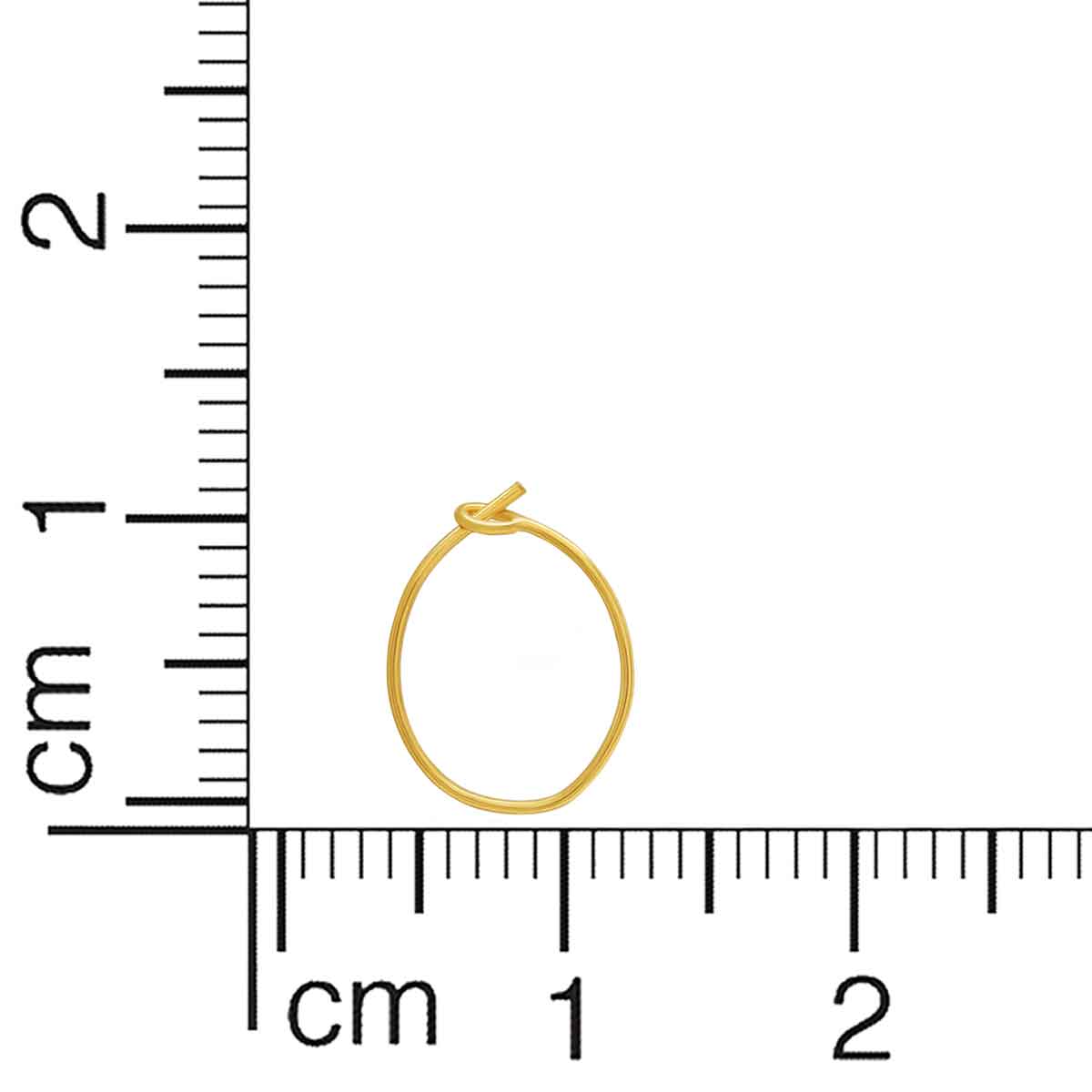 Graceful 22K Kids Gold Hoops