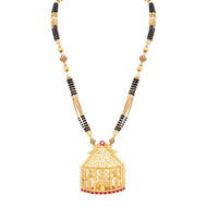 22K Delicate Elegance Jhali Motif Long Mangalsutra