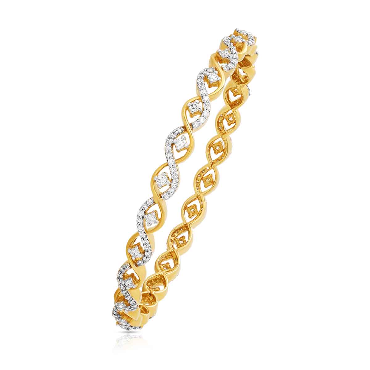 Paisley Shimmer Diamond Kada