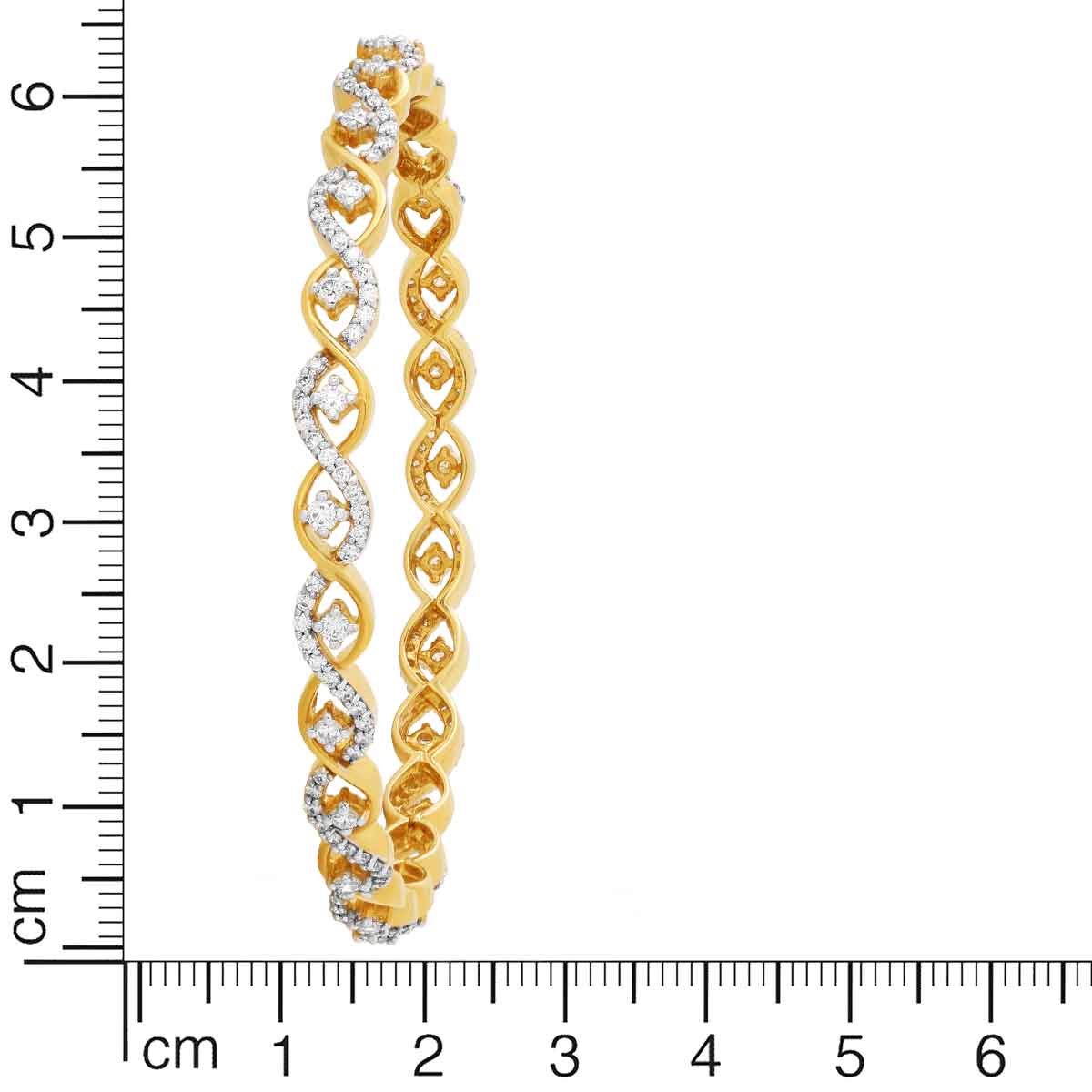 Modern Radiance Diamond Bangle