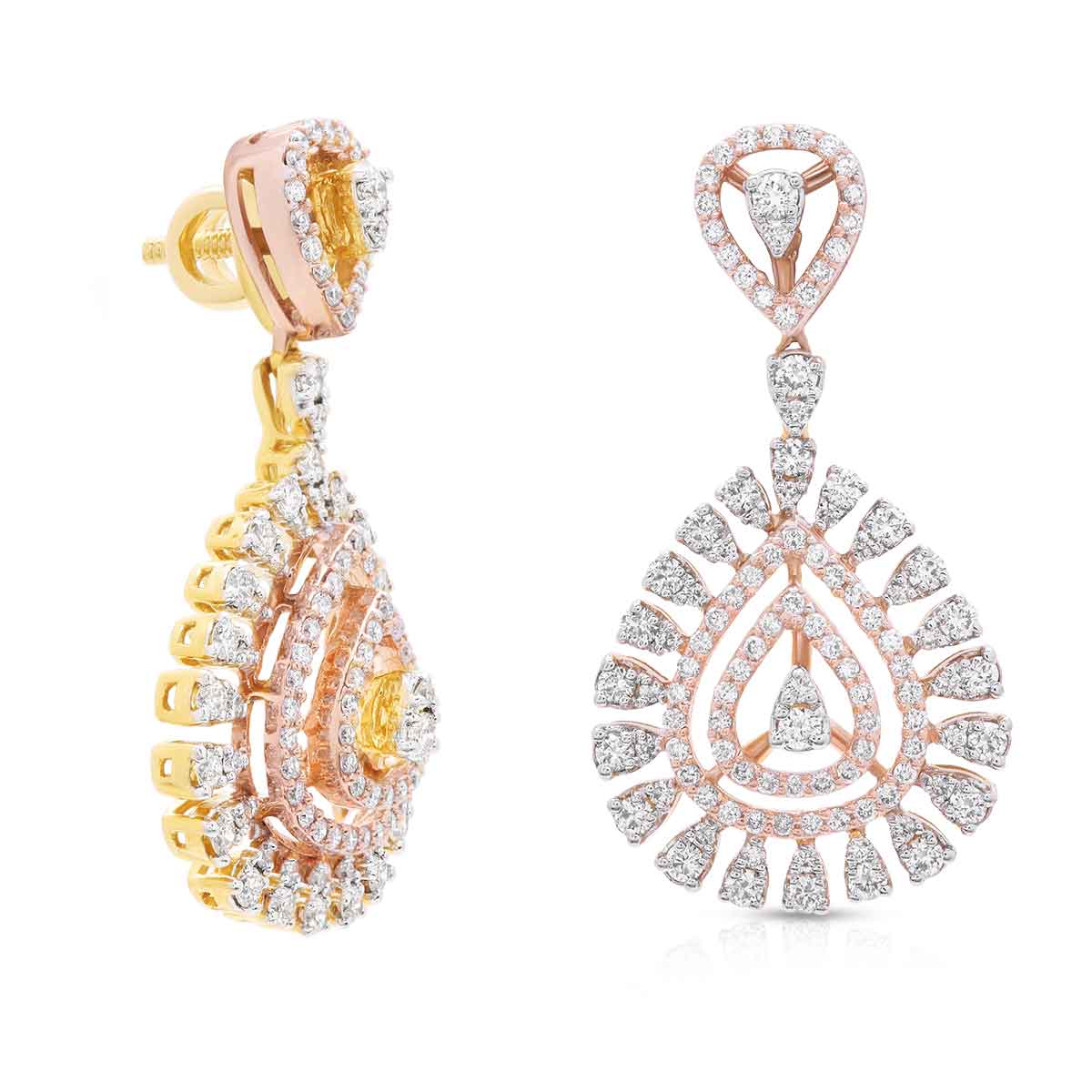 Alluring Starry Elegance Diamond Danglers