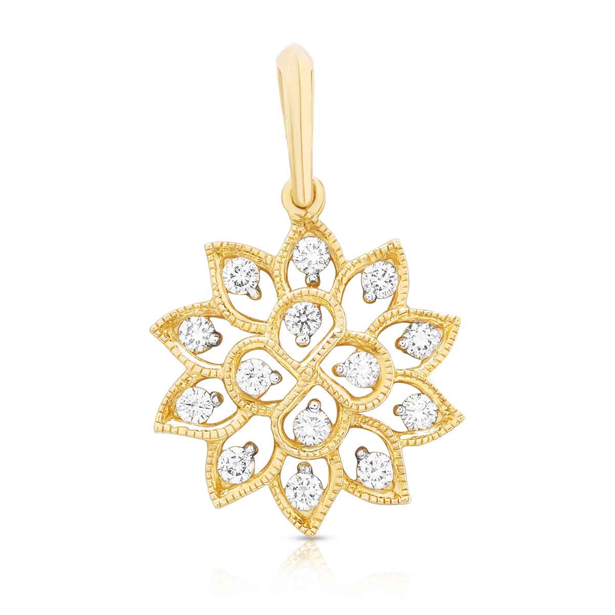 Enchanting Daisy Diamond Pendant