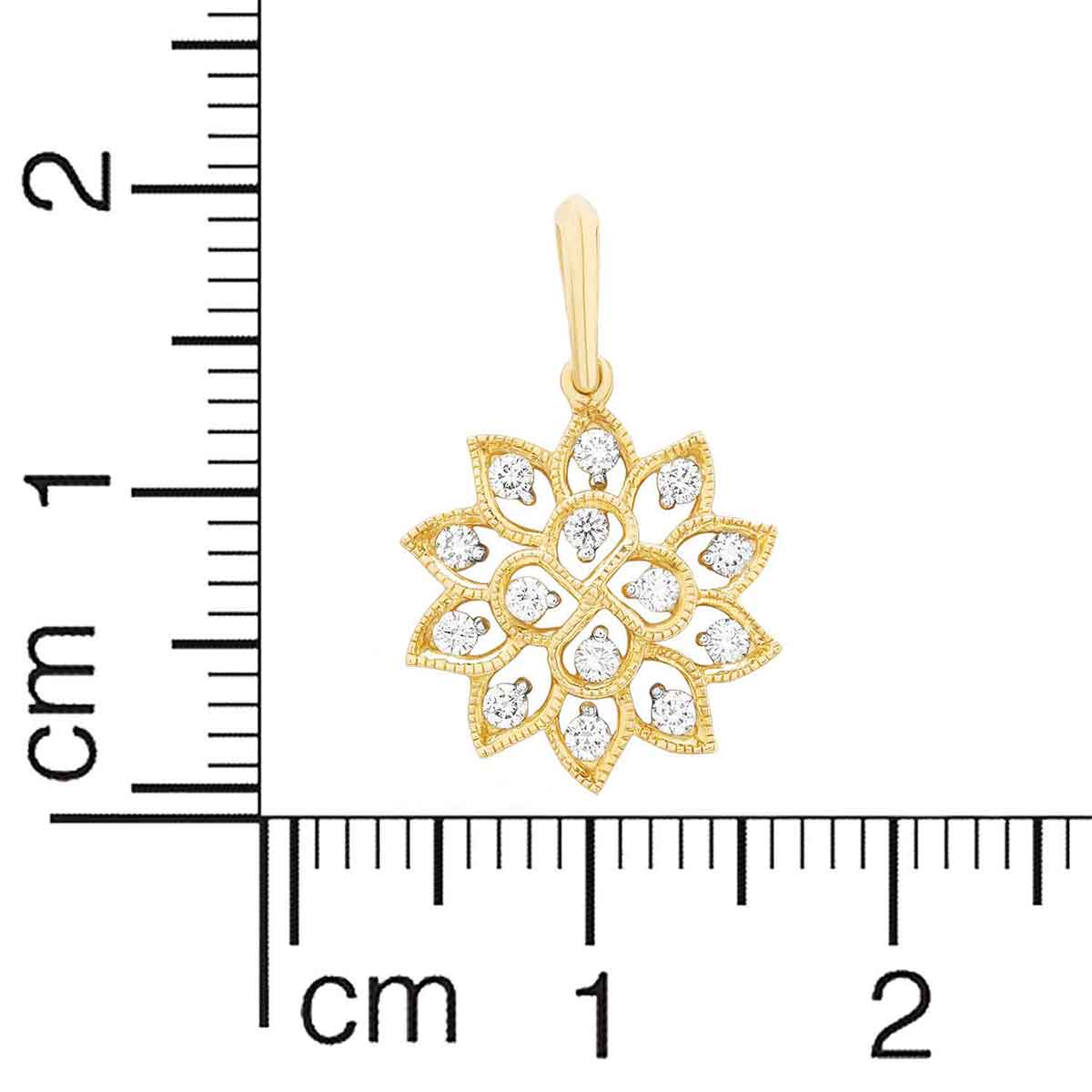 Enchanting Daisy Diamond Pendant