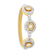 Chic Orb Glow Diamond Ring for Women
