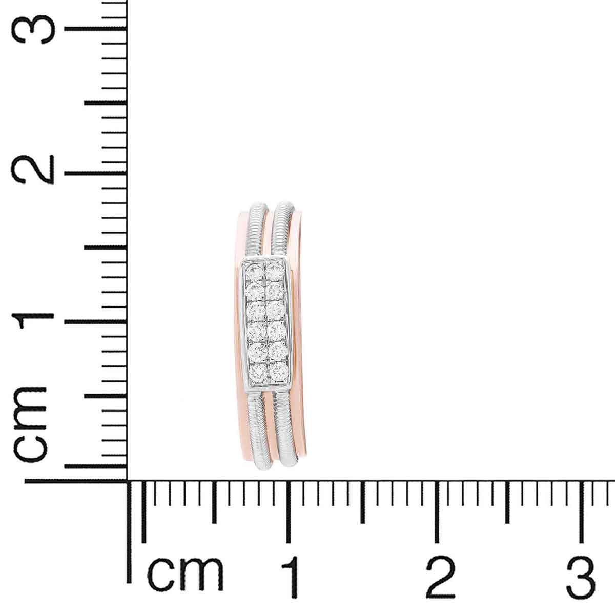 Spiral Brilliance Diamond Ring for Men 18K