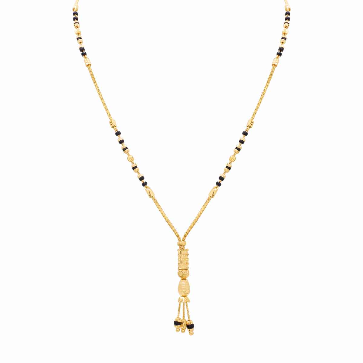 22K Gold Short Mangalsutra with Minimalist Flair
