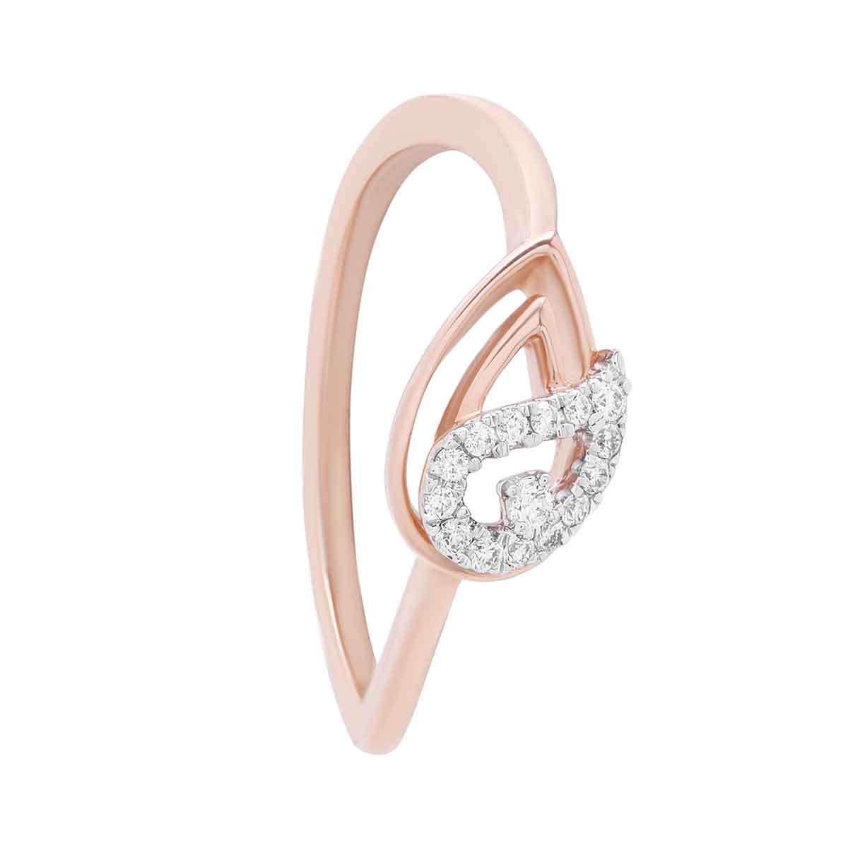AlluRing for Women Paisley Shimmer Diamond Ring for Women