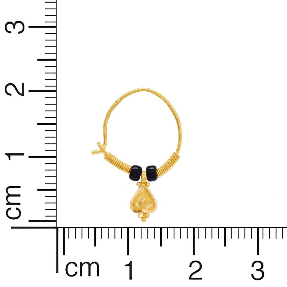 Charming 22K Kids Gold Hoops