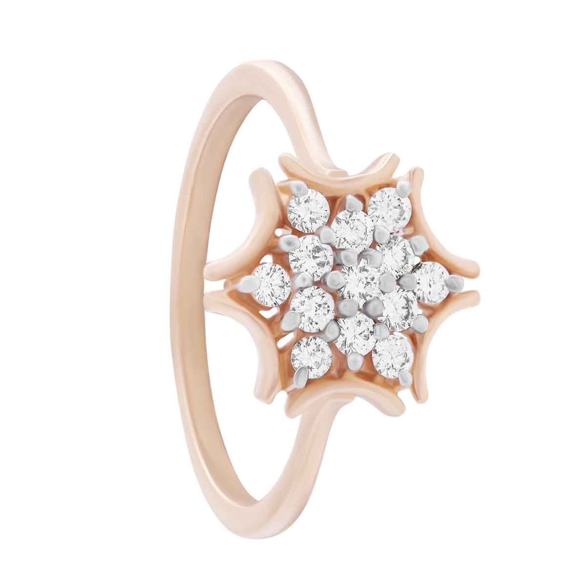 ShimmeRing for Women Floral Diamond Ring for Women