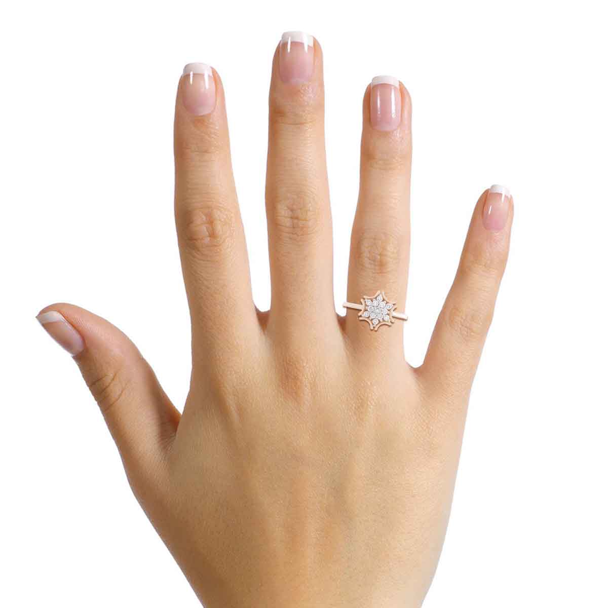 ShimmeRing for Women Floral Diamond Ring for Women