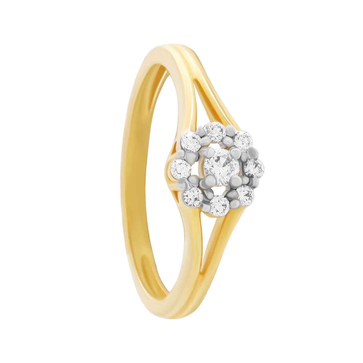 Delicate Flora Grace Diamond Ring for Women