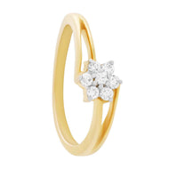 Charming Full Bloom Diamond Ring for Women