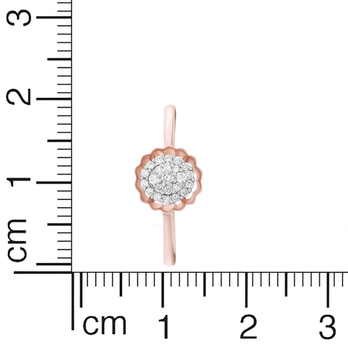 Radiant Floral Charm Diamond Ring for Women