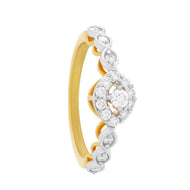 Graceful Twinkle Diamond Engagement Ring for Women
