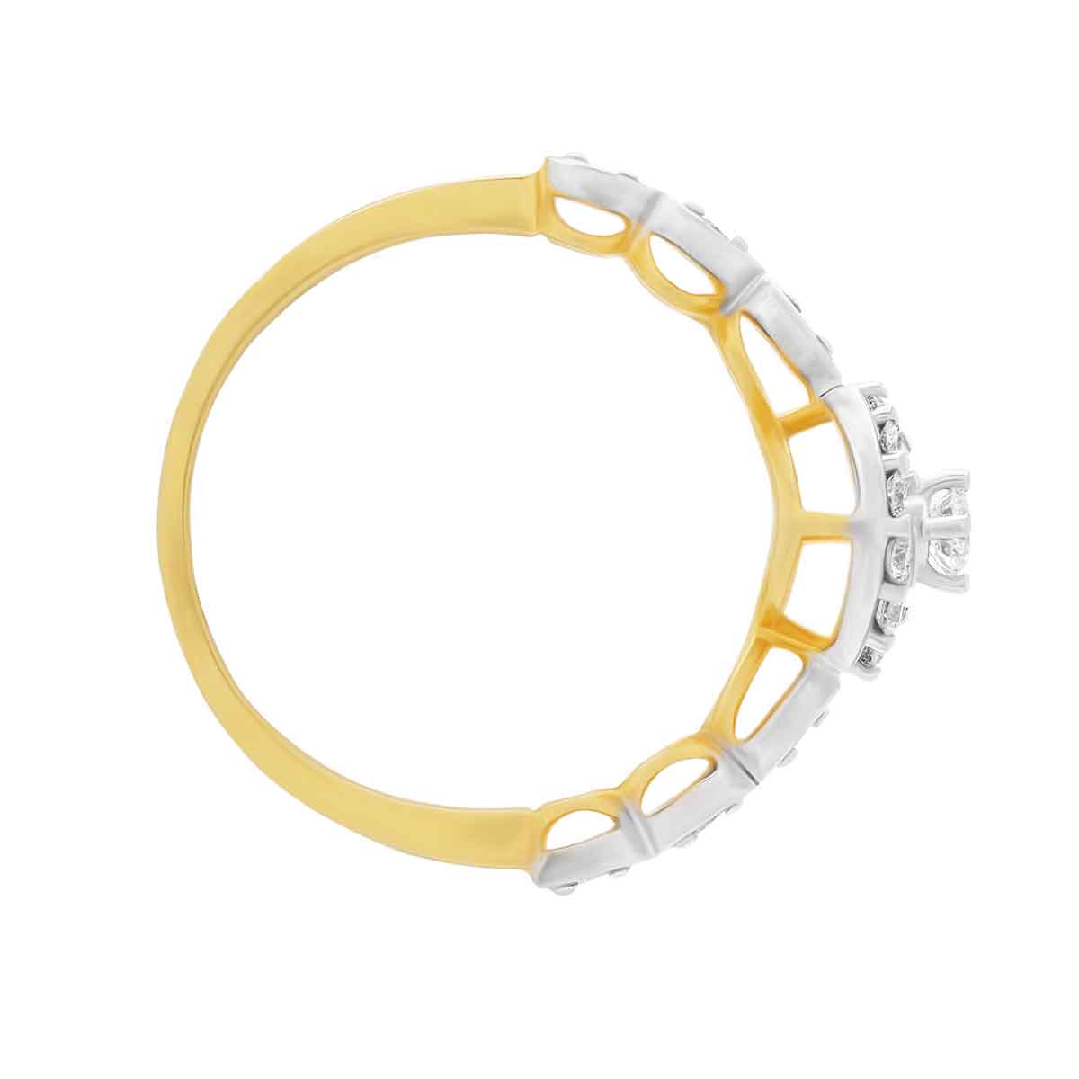 Graceful Twinkle Diamond Engagement Ring for Women