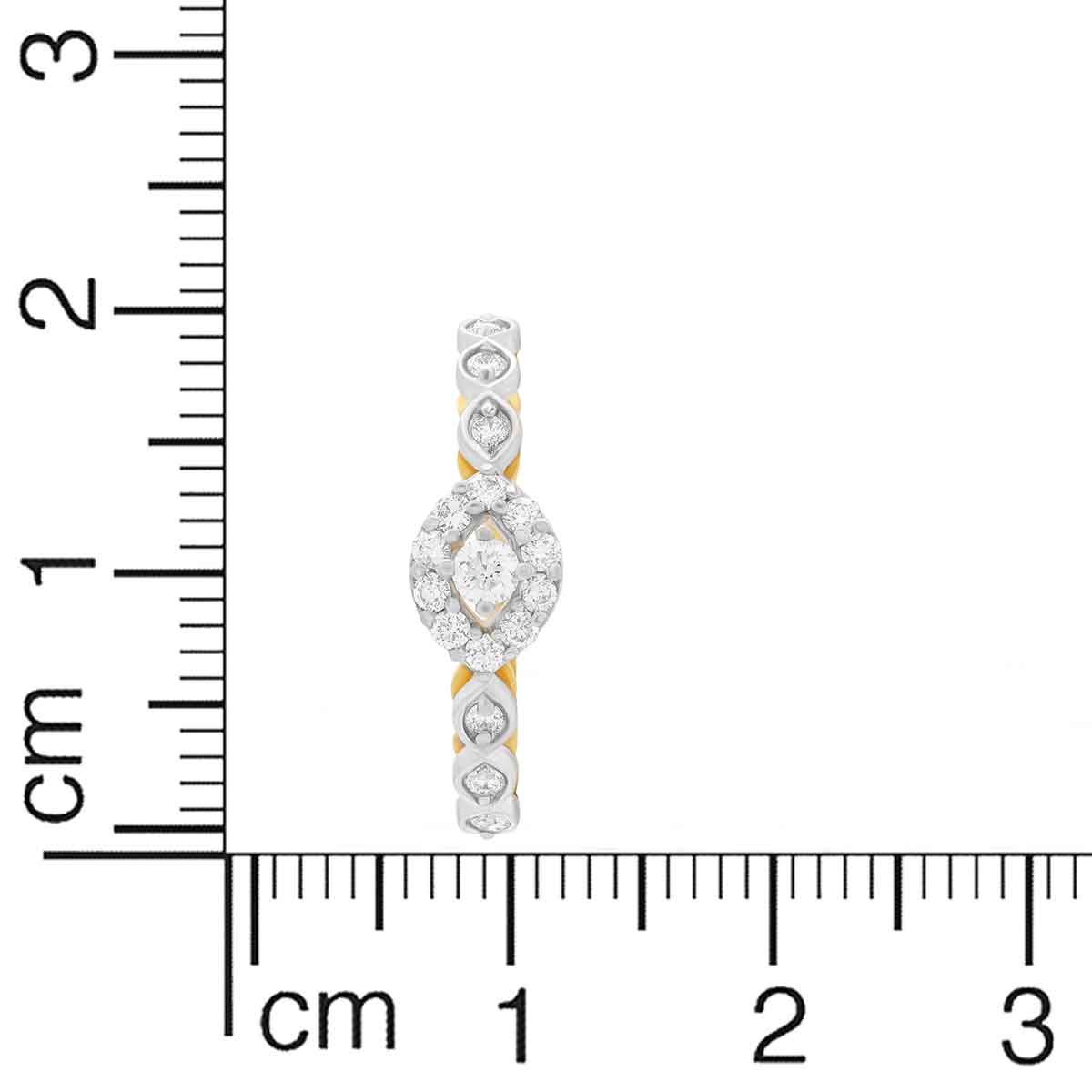 Graceful Twinkle Diamond Engagement Ring for Women