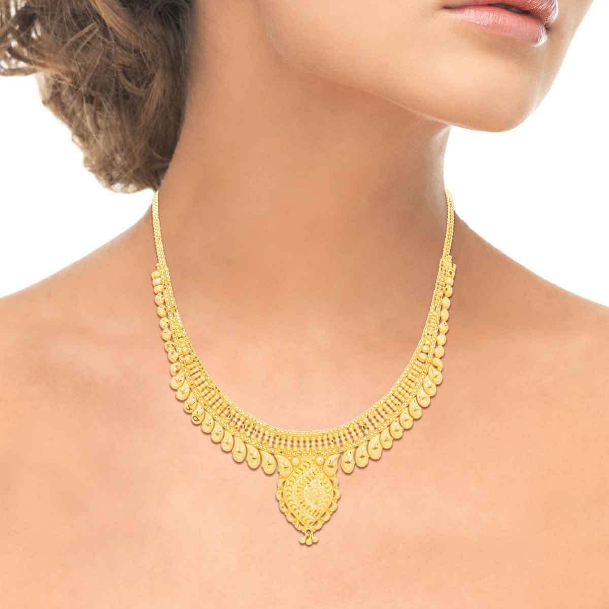 Majestic Bride Gold Necklace