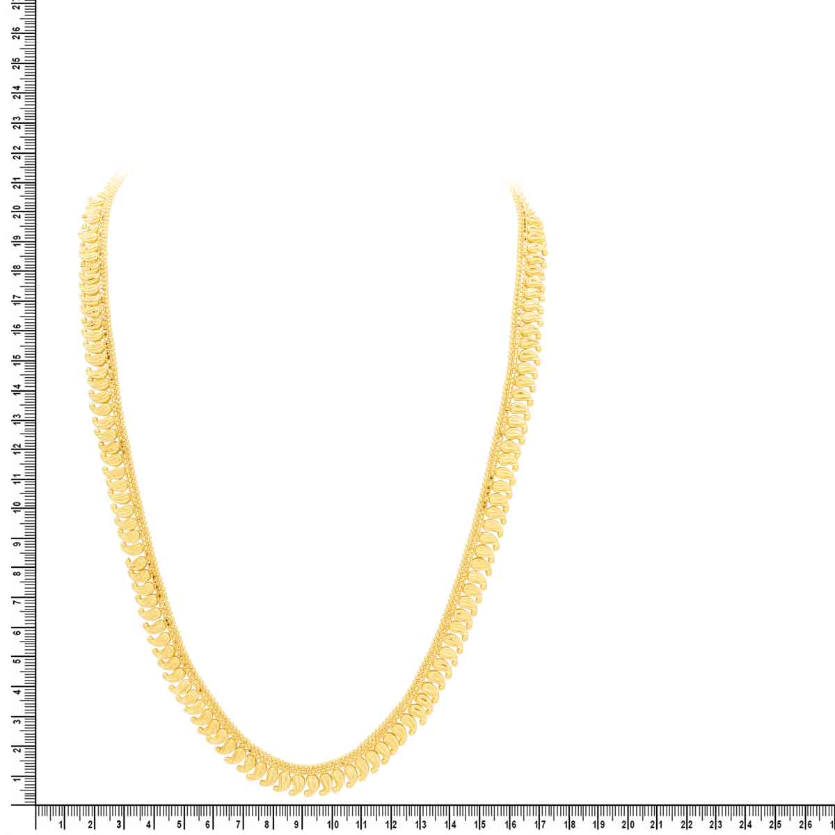 Bold Glow Long Gold Necklace