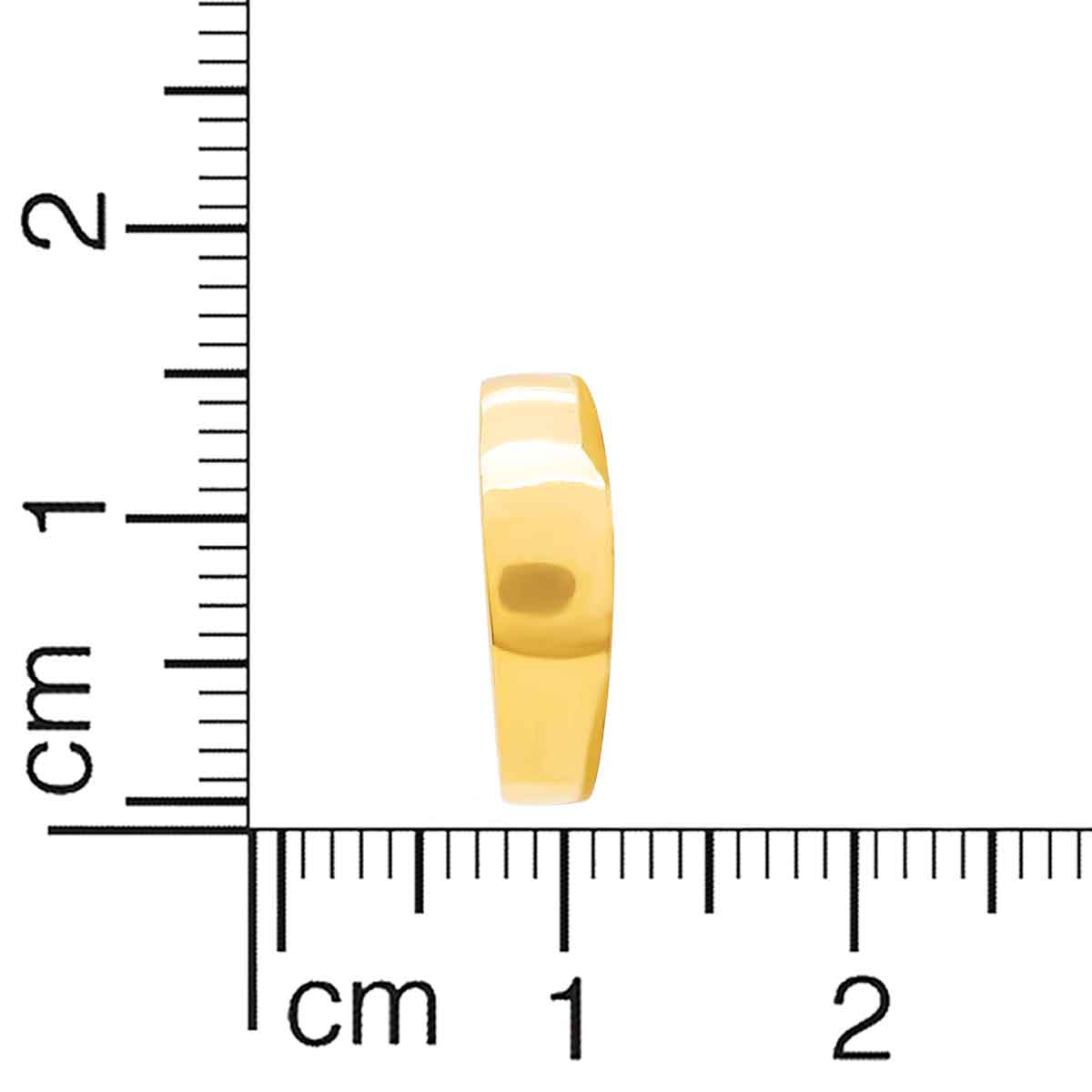 22K Polished Golden Band for Men