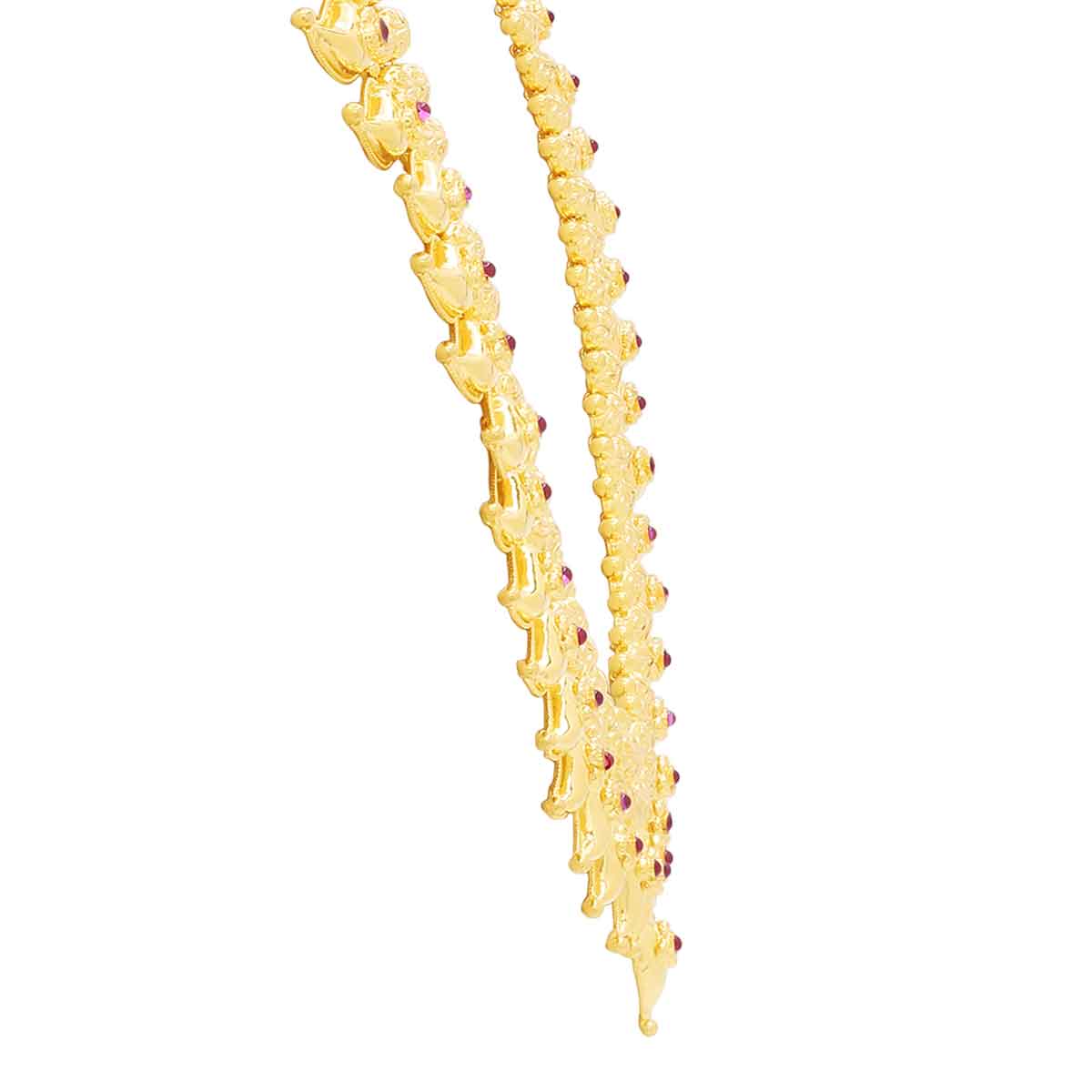 Classic Paisley Elegance Gold Short Necklace