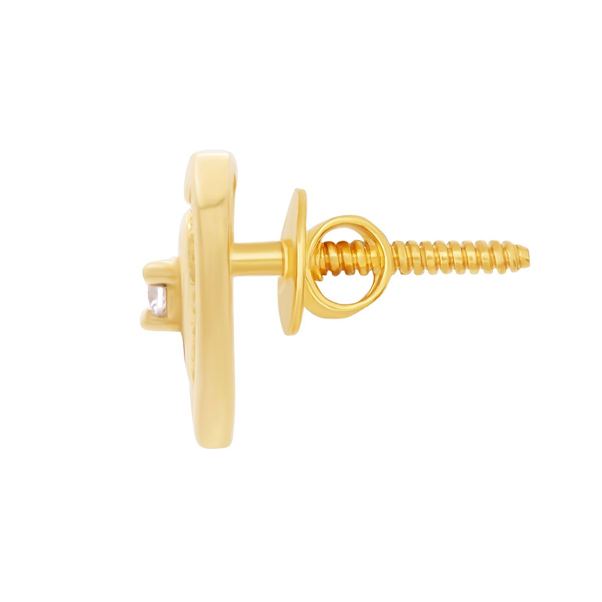 18K Gold Floral Grace Stud Earrings