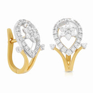 Mesmerizing Flora Elegance 18K Stylish Star Hoops