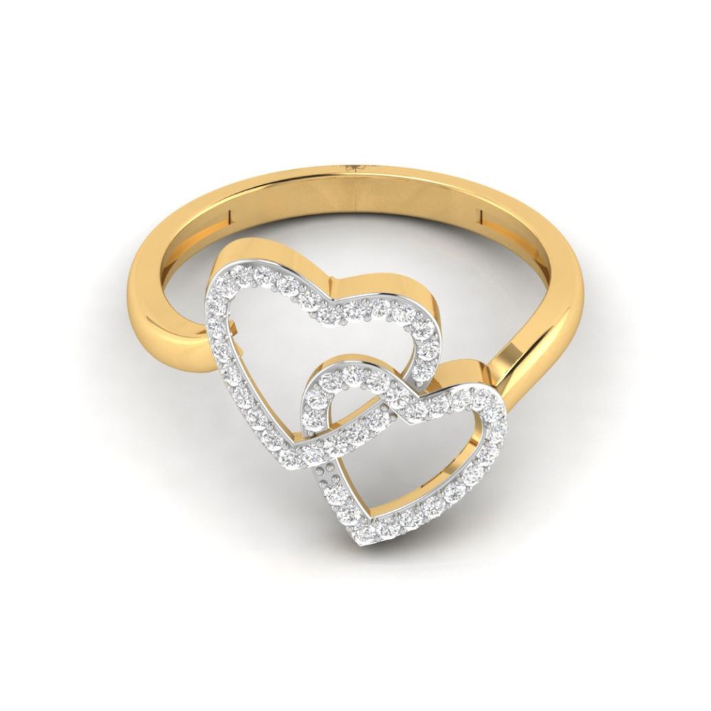 Adorable Hearts Diamond Ring for Women