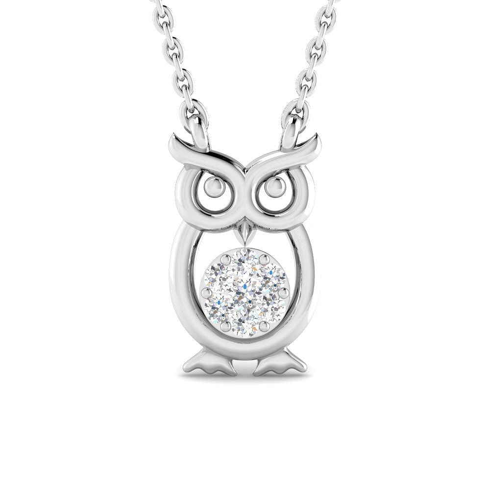 Stunning Hooter Gold Pendant