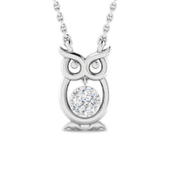 Stunning Hooter Gold Pendant