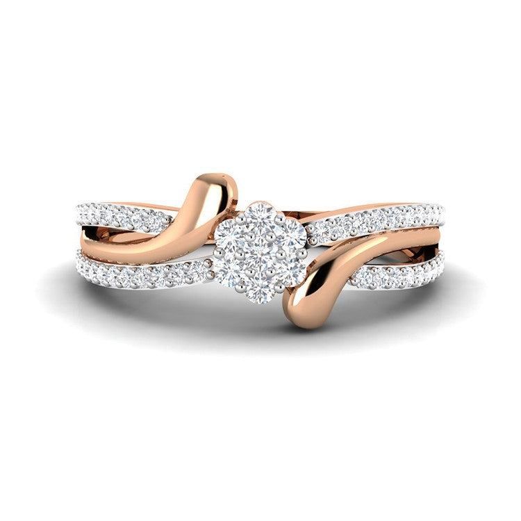 Modern Shimmer Diamond Ring for Women