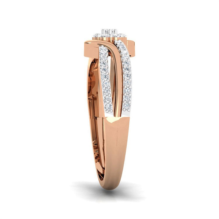Modern Shimmer Diamond Ring for Women