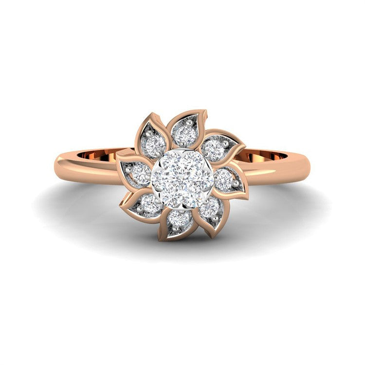 Flora Blossom Elegance Diamond Ring for Women
