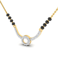 Stunning Orb Diamond Short Mangalsutra 18K