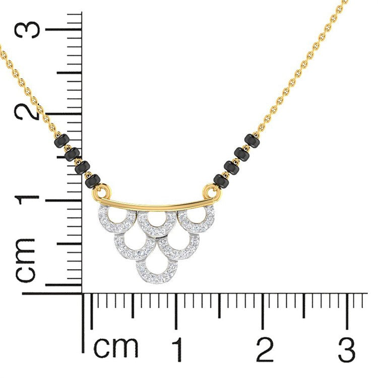 Stunning Grace Diamond Short Mangalsutra 18K