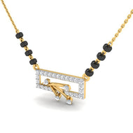 Luxurious Grace Diamond Short Mangalsutra 18K
