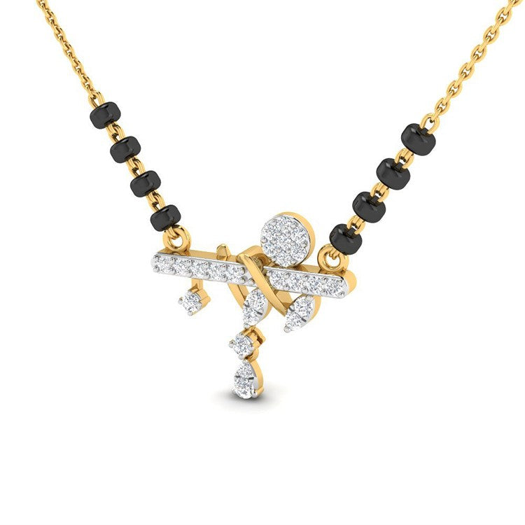 Contemporary Elegance Diamond Short Mangalsutra 18K