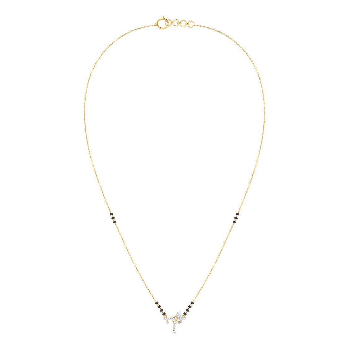 Contemporary Elegance Diamond Short Mangalsutra 18K