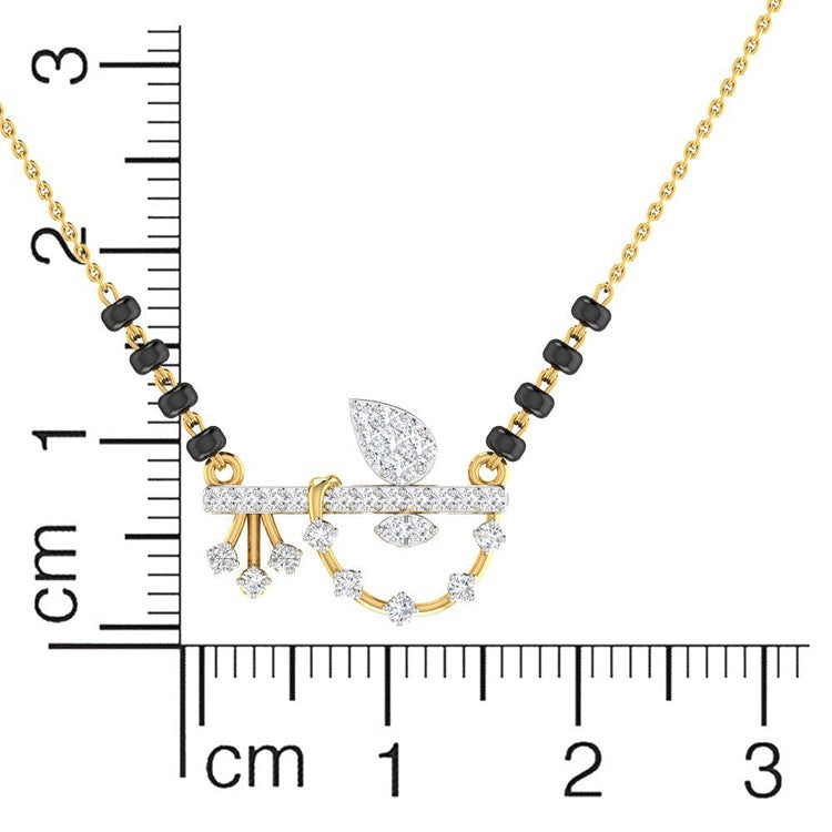 Exclusive Diamond Short Mangalsutra 18K