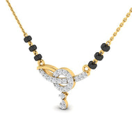Captivating Dazzle Diamond Short Mangalsutra 18K