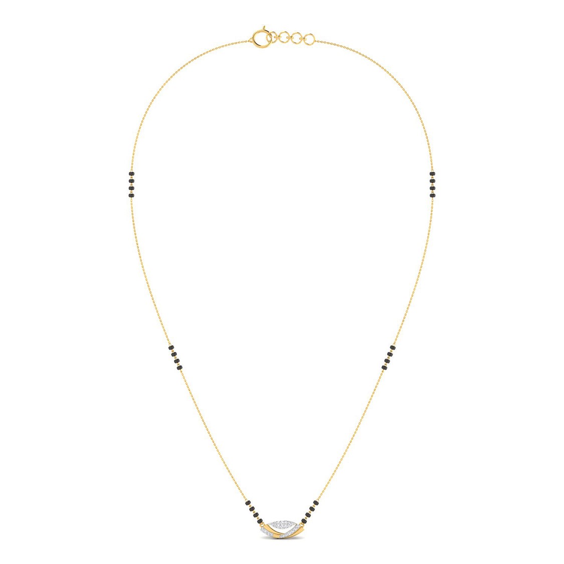 Radiant Elegance Diamond Short Mangalsutra 18K