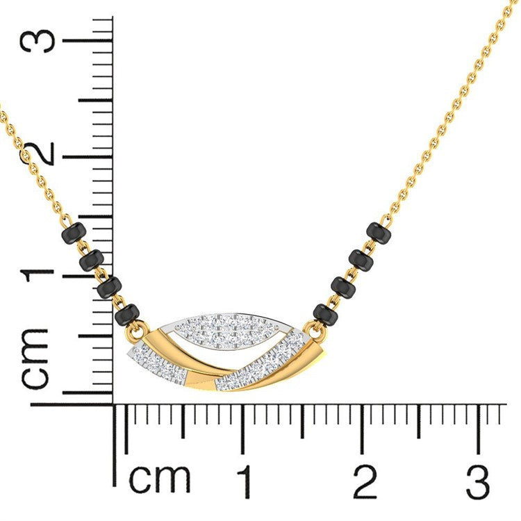 Radiant Elegance Diamond Short Mangalsutra 18K