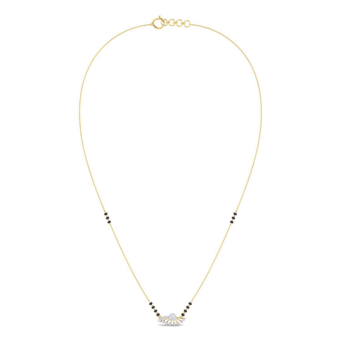 Sparkling Grace Diamond Short Mangalsutra 18K